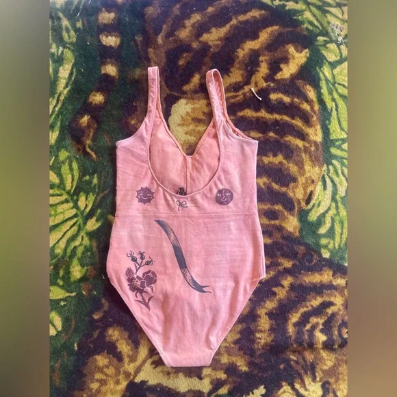 Serpent & Bow Madder Root Dyed Leotard underwear swimsuit - Picture 8 of 15